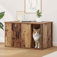 Kattenhuis Beton 85 X 55 X 50 Cm Bewerkt Hout