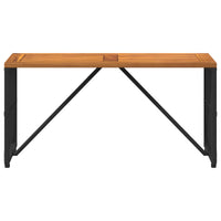 Buiten Tafel 80 X 40 X 40 Cm Staal En Poly Rattan