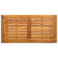 Buiten Tafel 80 X 40 X 40 Cm Staal En Poly Rattan