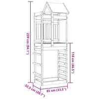 Speeltoren Bruin 85 X 52,5 X 239 Cm
