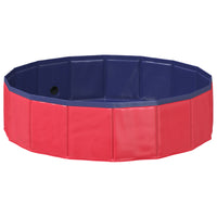 Opvouwbaar Zwembadd Voor Honden En Blauw 80 X