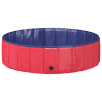 Opvouwbaar Zwembadd Voor Honden En Blauw 80 X