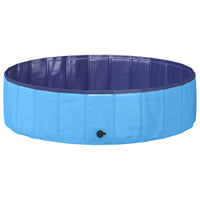 Opvouwbaar Zwembadd Voor Honden En Blauw 80 X