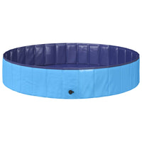 Opvouwbaar Zwembadd Voor Honden En Blauw 80 X
