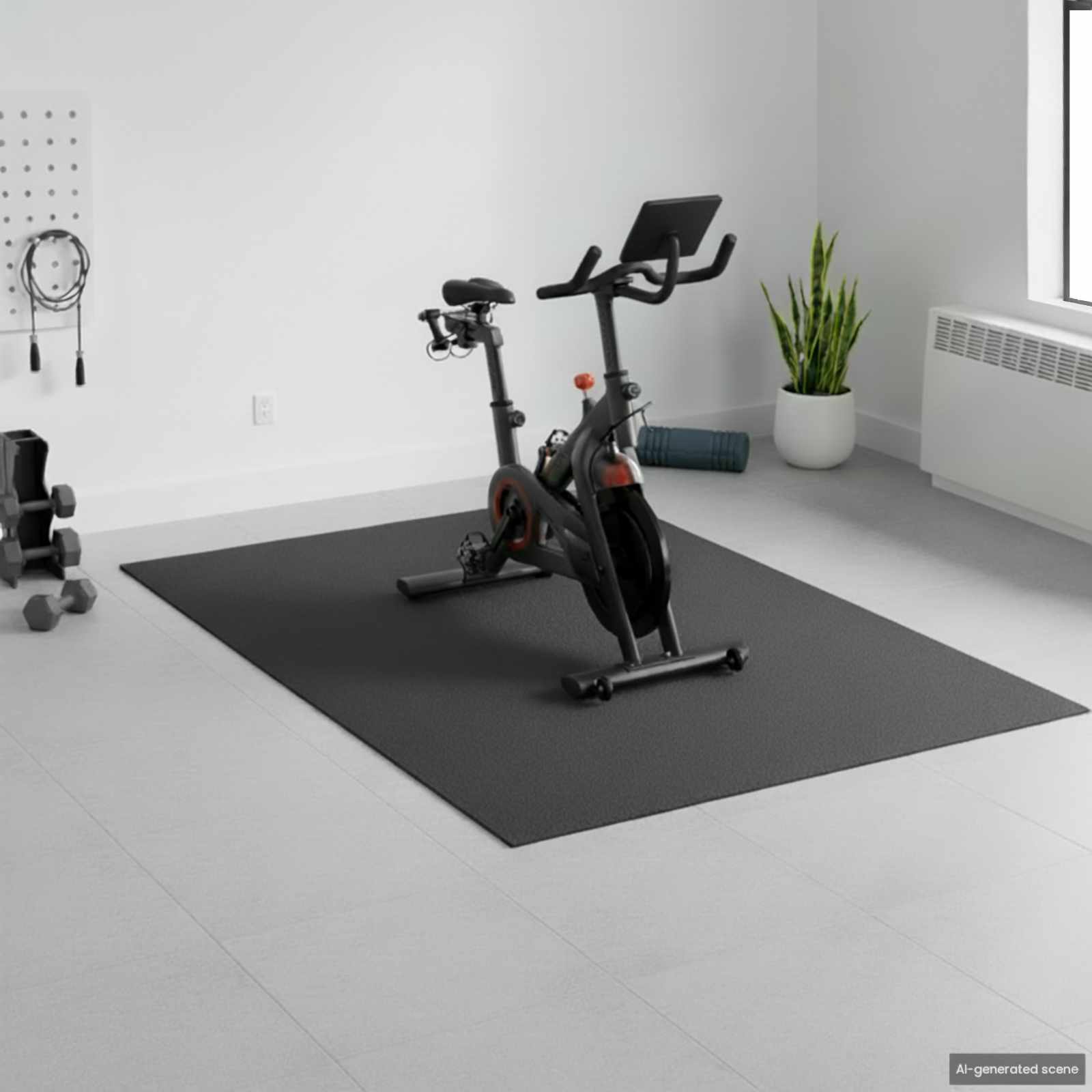 Sportbeschermmat Zwart 150 X 75 X 0,6 Cm Hoogwaardige Pvc