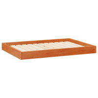 Hondenbed 101,5 X 74 X 9 Cm Massief Vurenhout