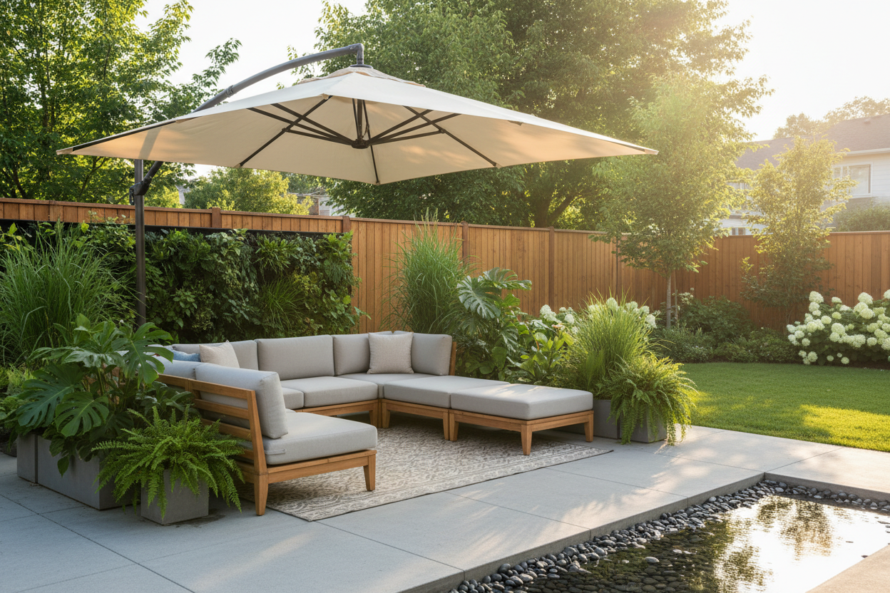 Zomerse tuinfoto hero banner